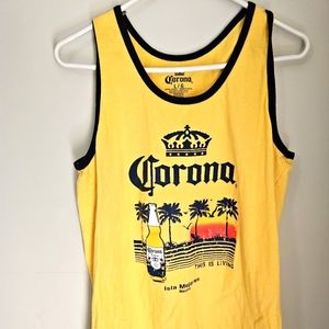 Corona tank top mens large
